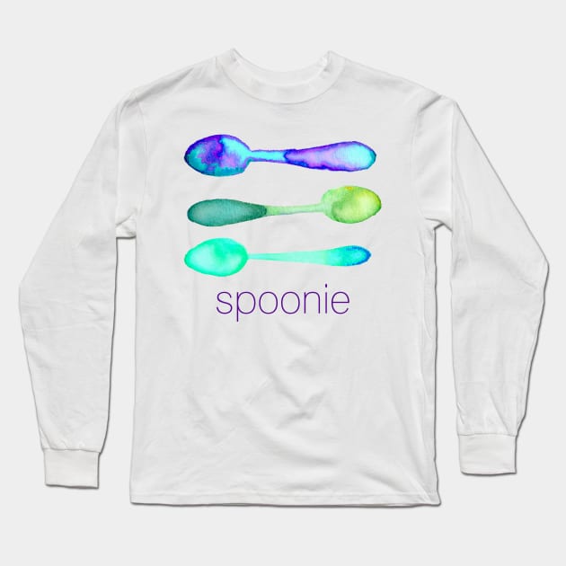 Spoonie (Cool Colors) Long Sleeve T-Shirt by KelseyLovelle